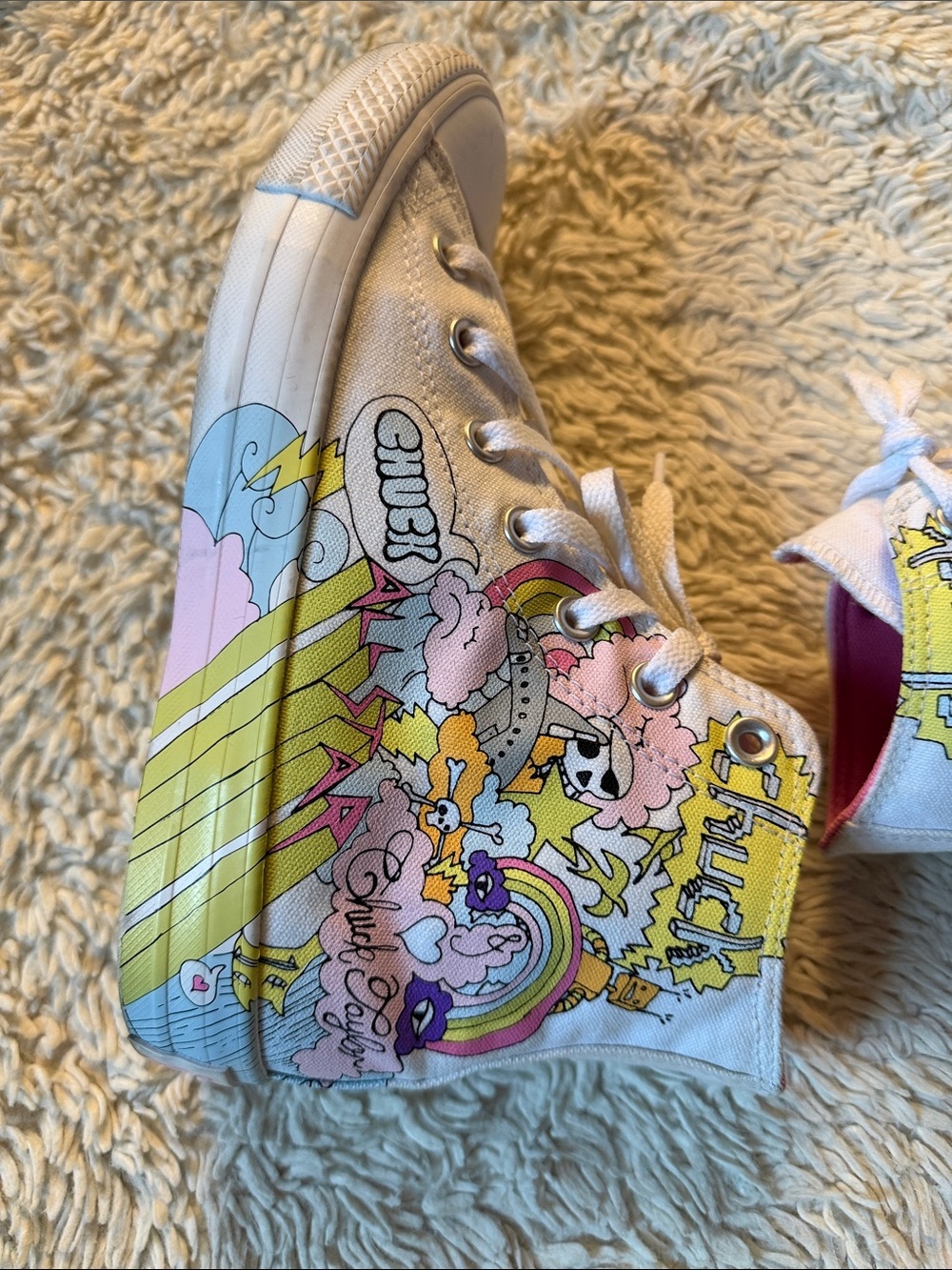 Converse Chuck Taylor All Star High Top Notebook Print Size 8women, 6Mens - Picture 5 of 12